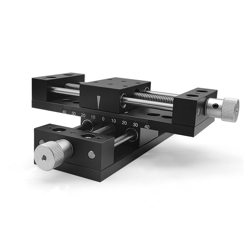 고정밀 실험 변위 스테이지 1차원 슬라이드 스테이지 2차원 정밀 스테이지 스케일이 있는 수동 기밀 스테이지