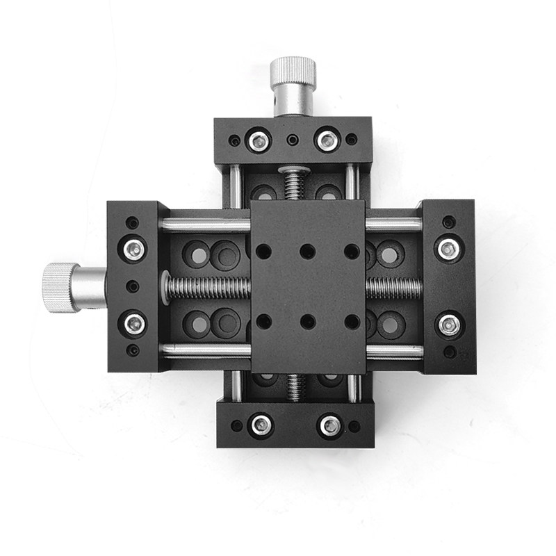 고정밀 실험 변위 스테이지 1차원 슬라이드 스테이지 2차원 정밀 스테이지 스케일이 있는 수동 기밀 스테이지