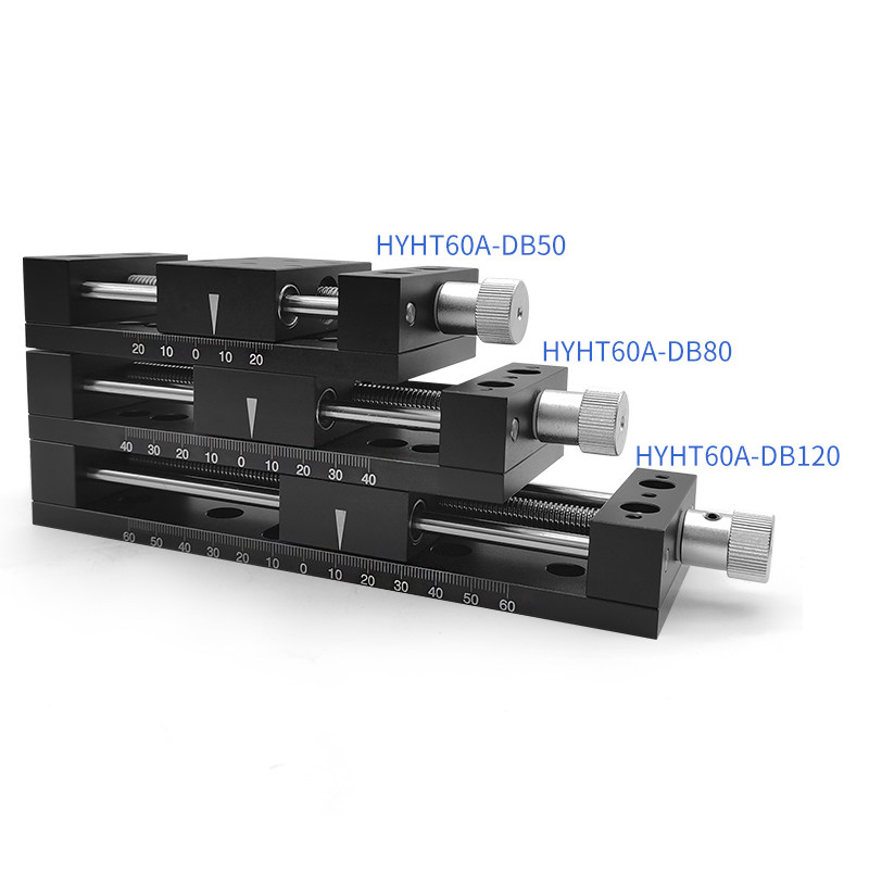 고정밀 실험 변위 스테이지 1차원 슬라이드 스테이지 2차원 정밀 스테이지 스케일이 있는 수동 기밀 스테이지