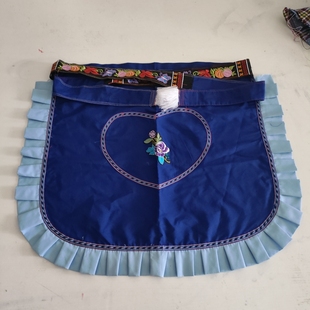 少数民族布依族围腰围裙绣花短围裙随机发