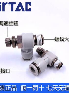 亚德客 限出调速阀节流阀 PSL6M5A PSL601A PSL602A PSL603A ATC