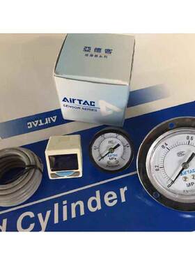 AirTAC原装亚德客面板嵌入背出压力表F-GS4010M/GU4010M/GF4010M