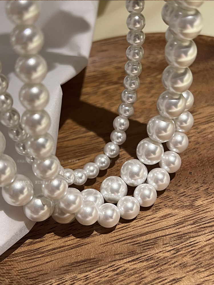韩国fever博主同款珍珠项链