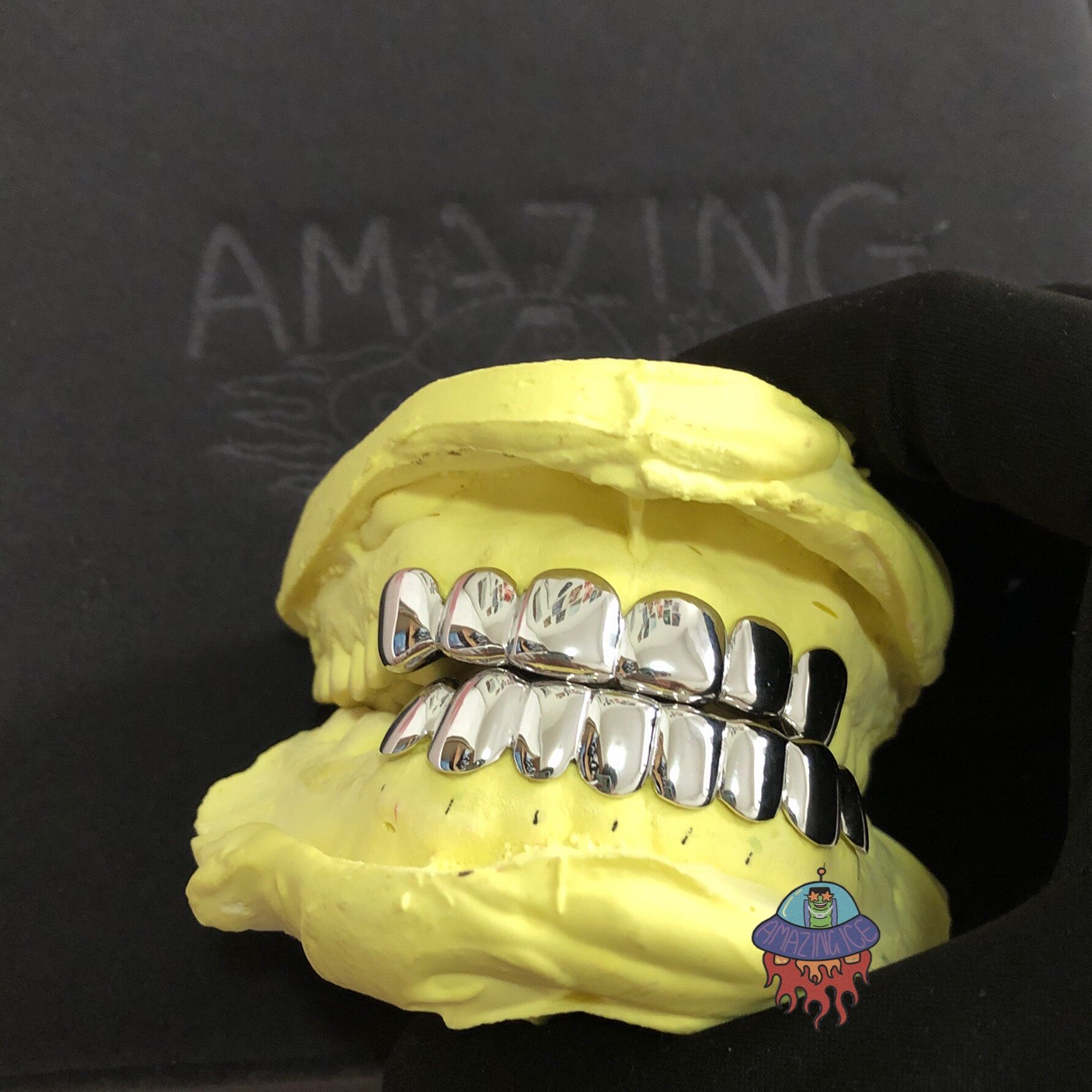 嘻哈牙套定制 纯银hiphop grillz