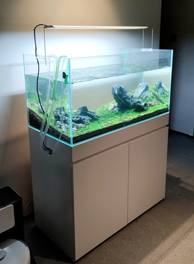 米熊鱼缸柜子水草套缸鱼缸仿ADA底柜淡水三湖慈雕 兰寿缸 溪流缸