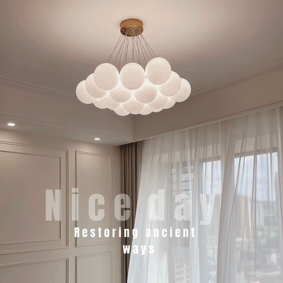 法式月球泡泡客厅吊灯