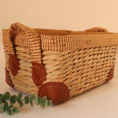 加厚美式草编客厅收纳箱