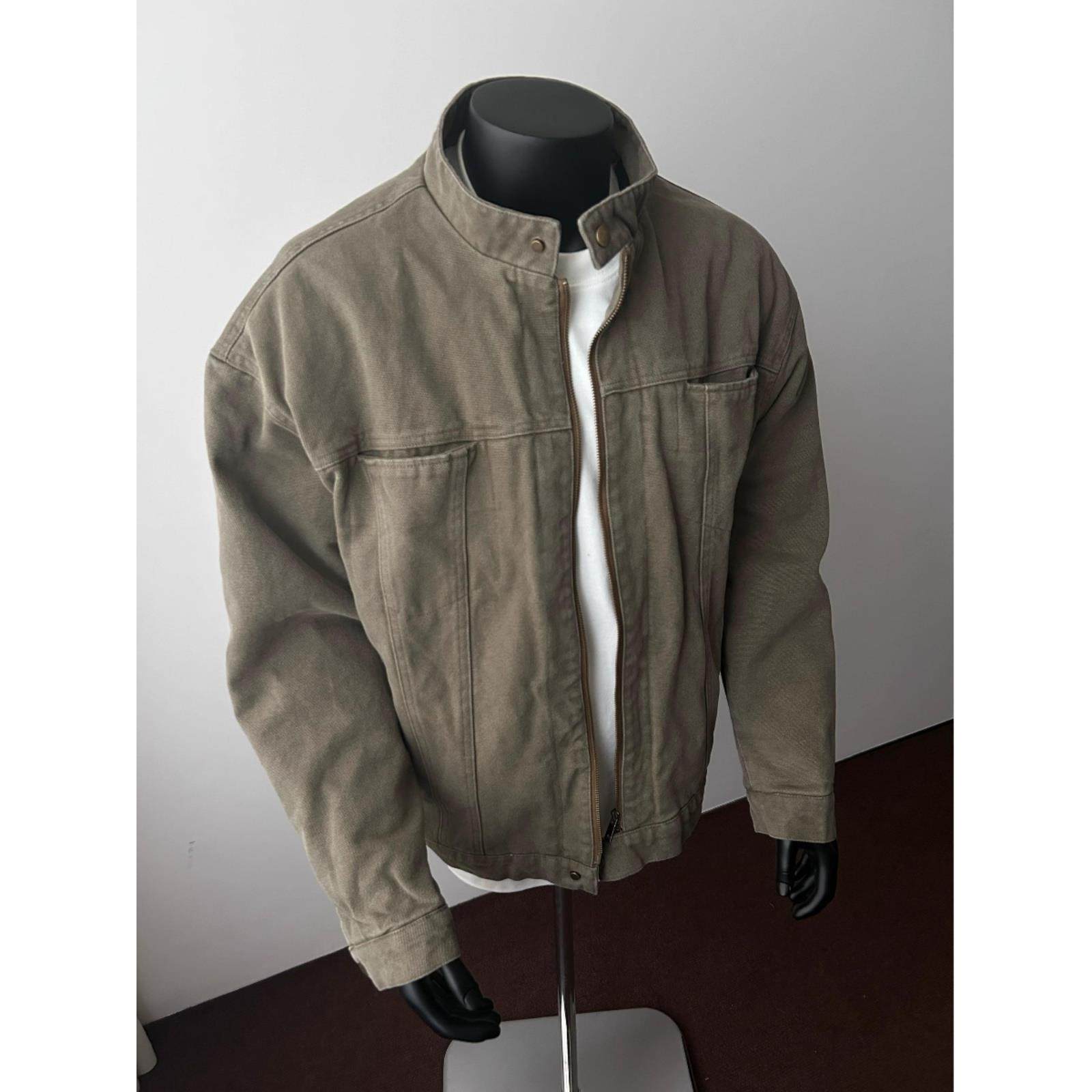 哈灵顿水洗外套男款春秋cleanfit短款棒球服美式复古痞帅工装夹克