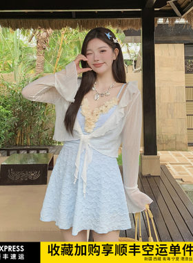 纯欲连体长袖显瘦遮肉泳衣女大码