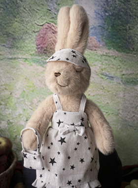 Dabron玩偶手工穿衣兔子家居摆件礼物装饰家公仔批发卡通小兔子