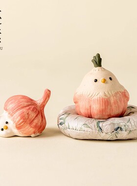 居家家用原矿紫砂蒜头小鸟茶宠摆件手工蒜鸟小茶玩可爱装饰工艺品