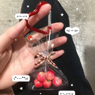 小红书爆款一袋苹果挂件口袋钥匙扣书包包挂饰闺蜜伴手礼美观批发