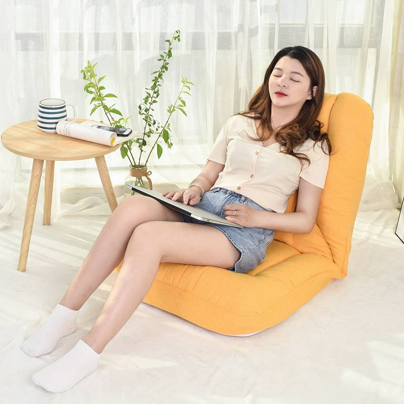 懒人沙发日式榻榻米单人床上靠背座椅小户型卧室阳台飘窗椅可拆洗