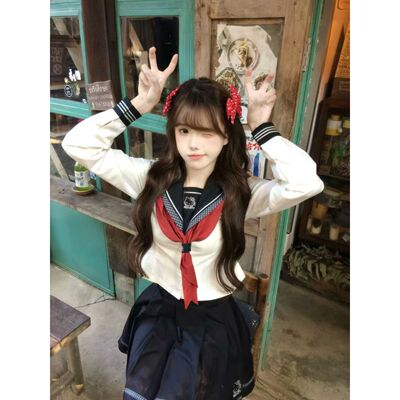 LBTUPR 梗~豆凯蒂猫2026年春夏新品衬衫半身裙套装学院风显瘦