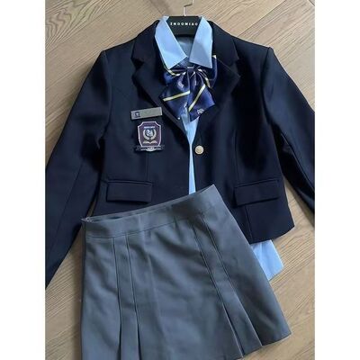【清潭国际高中】同款韩国校服校供西装外套学院JK制服半身裙套装