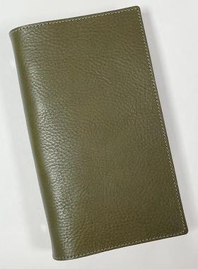 仓末手工头层牛皮A5Slim手账本6孔活页夹记事本mbox手帐笔记本