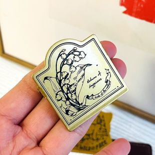 仓末手账夹复古黄铜夹子手账本配件夹金属夹手帐票据夹文具夹