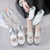 Two wear Crocs Sandals summer Hollow Doug shoes Round Lazy shoes 2019 new pattern student Flat bottom slipper