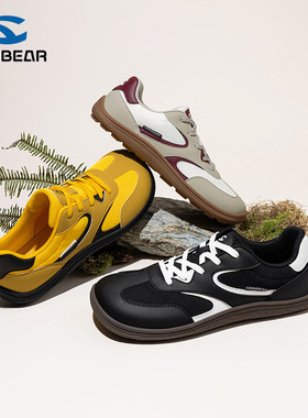 HOBIBEAR宽头鞋春秋季休闲鞋男鞋运动鞋宽脚掌耐磨德训鞋厂家直销