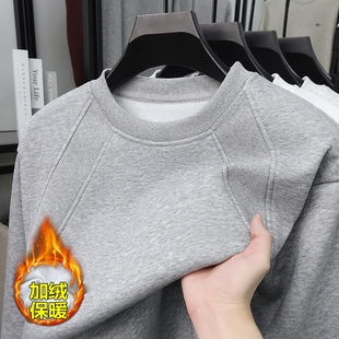 小青少年340g重磅长袖 妮力上衣街头嘻哈潮流 圆领卫衣男泥家打底衫