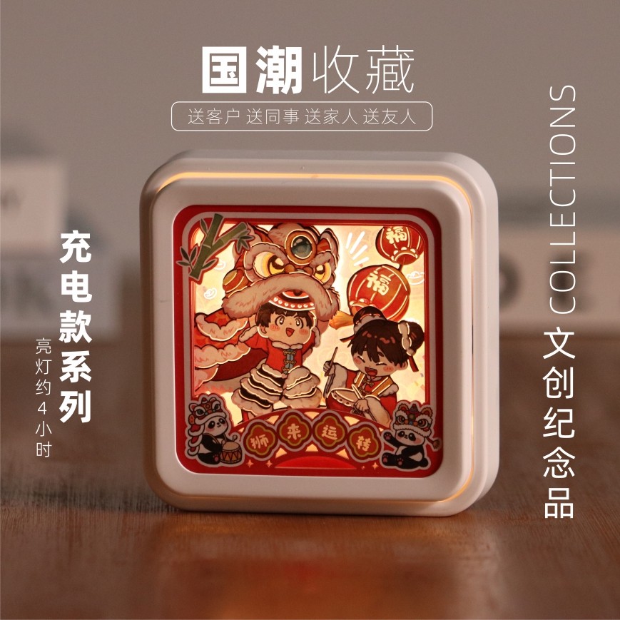 国潮磁吸非遗咔哒灯氛围感光影纪念礼生日中国特色伴手礼物送老外,节庆用品/礼品,文化创意纸雕灯,淘宝优惠券,粉丝福利购,淘宝优惠卷