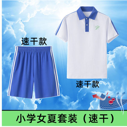 深圳校服小学女生夏季短袖速干衣