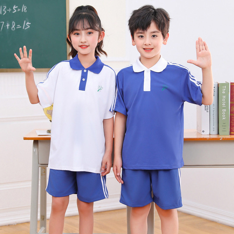 创童品牌深圳校服夏季速干衣短袖图片