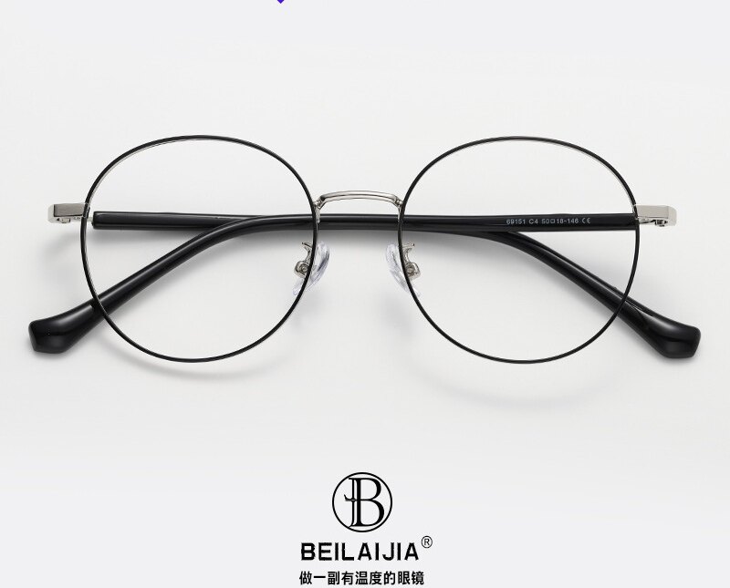 日系原宿风女学生眼镜休闲日常超轻金丝边圆框男金属时尚复古