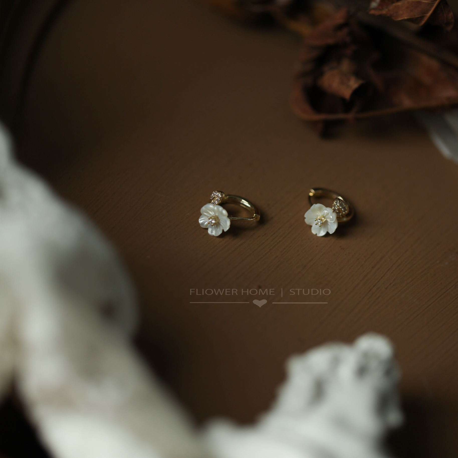 甜美贝壳精致耳环耳扣