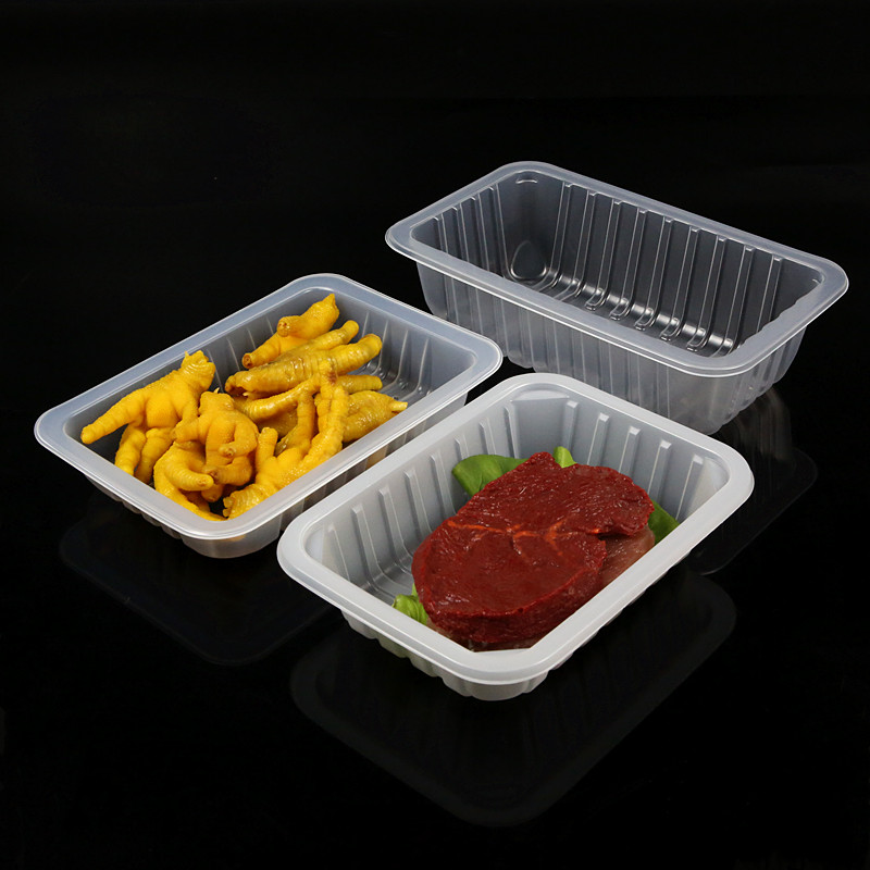 一次性半透明覆膜盐焗生鲜托盘