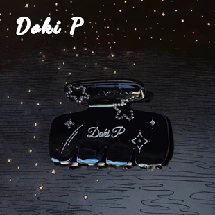 Doki P《银河爵士》原创设计手工水钻法国醋酸超大号抓夹发量王者