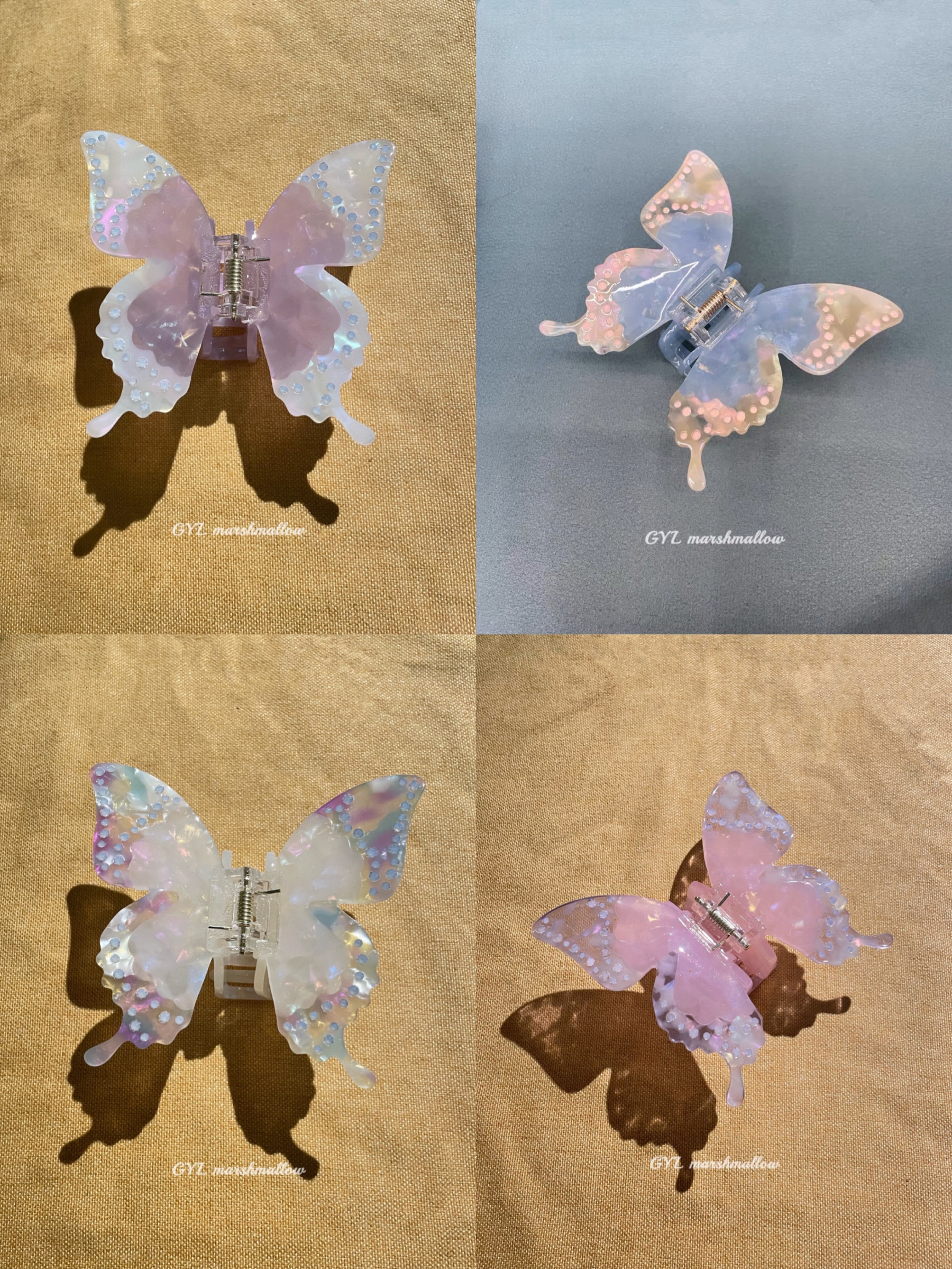 欧美小众设计醋酸抓夹