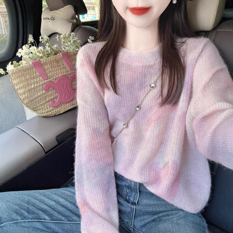 针织衫女春秋软糯内搭毛衣