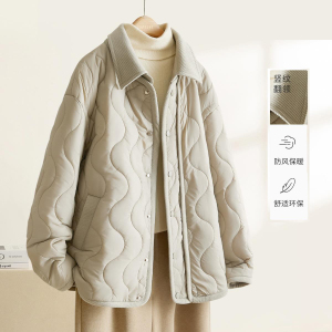 奥特莱斯专柜正品清仓女装秋冬短款棉服外套爆款小个子设计感棉衣