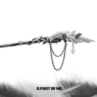 白鸽乌鸦相爱 原创羽毛发簪高级感冷淡风小众设计翅膀发饰 戏码