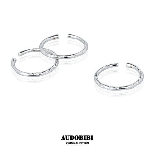 AUDOBIBI纯银素圈戒指冷淡