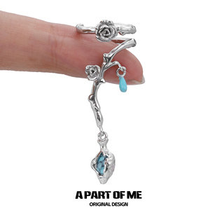 苦夏系列无耳洞耳夹原创小众设计高级感甜酷新中式 耳饰 冷淡新款