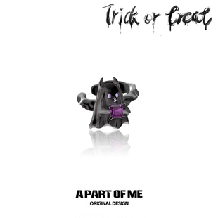 原创小恶魔耳挂无耳洞耳扣小众设计高级耳饰甜酷黑色镶钻耳夹