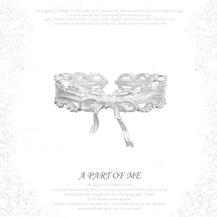 ME原创 PART 纯银戒指轻奢复古高级感 气质无敌蕾丝千金