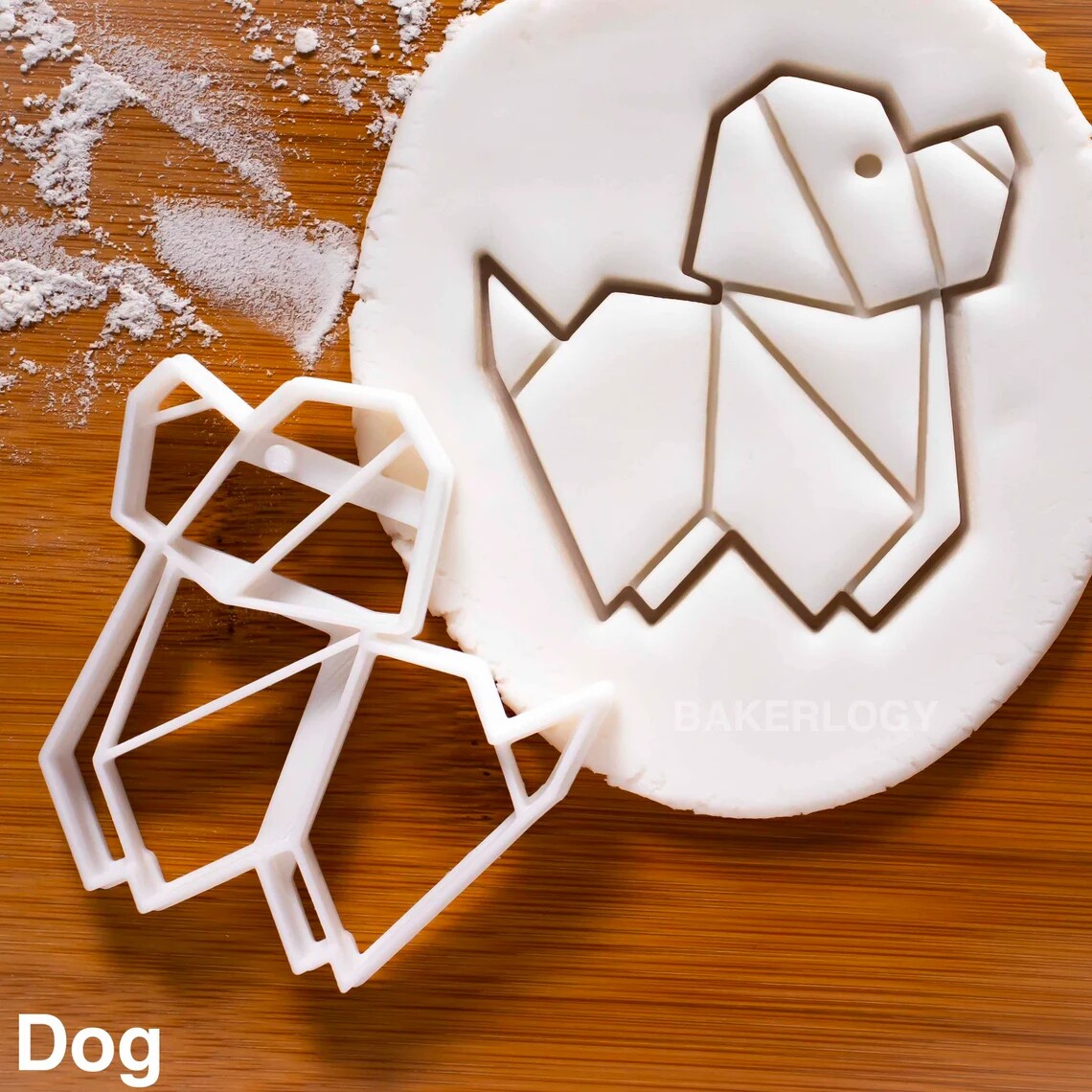 折纸小狗花样翻糖工具蔓越莓卡通压模定制烘焙饼干模型做曲奇模具