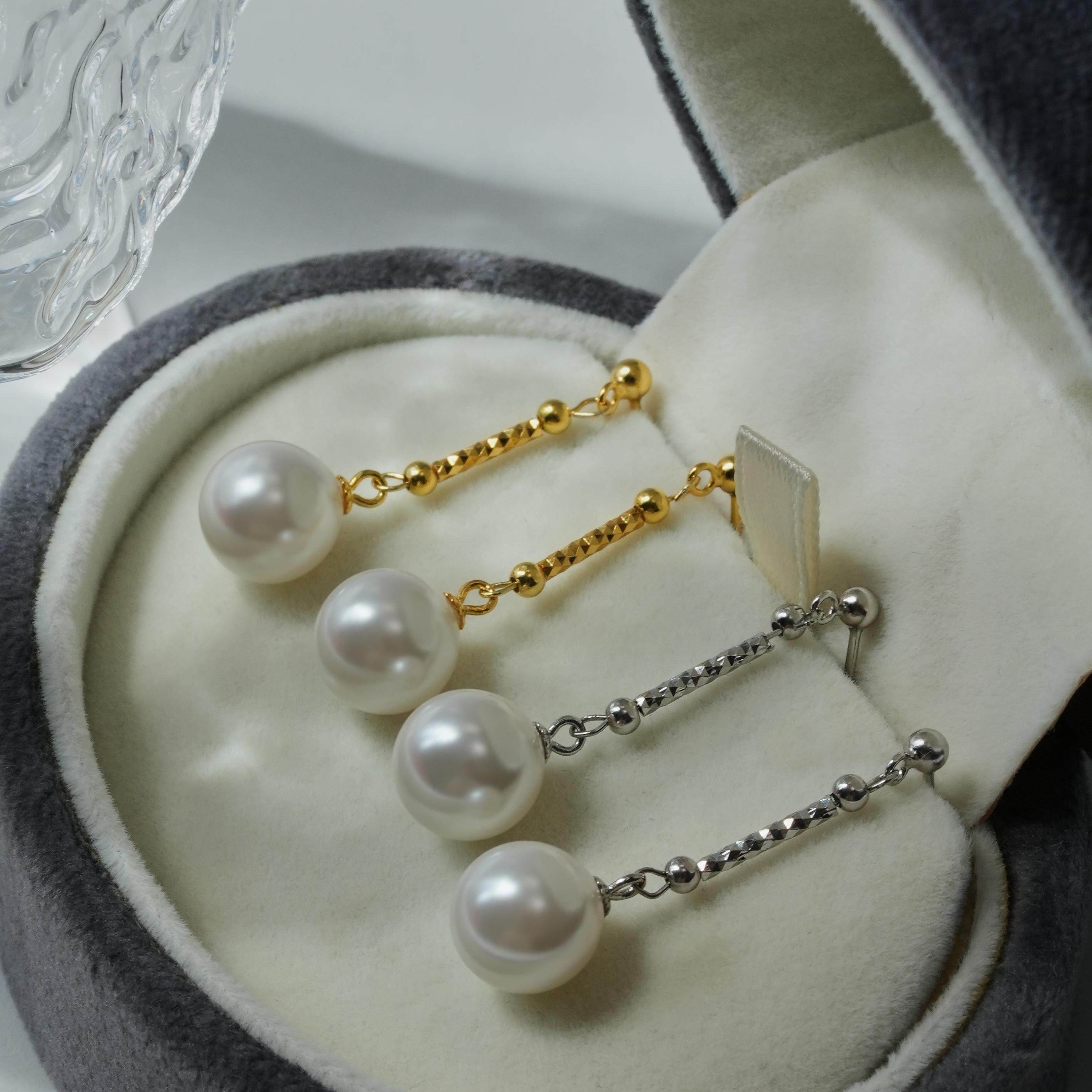 气质超闪刻花流苏珠珠耳钉白色简约百搭小众耳饰,饰品/流行首饰/时尚饰品新,银饰耳饰,淘宝优惠券,粉丝福利购,淘宝优惠卷