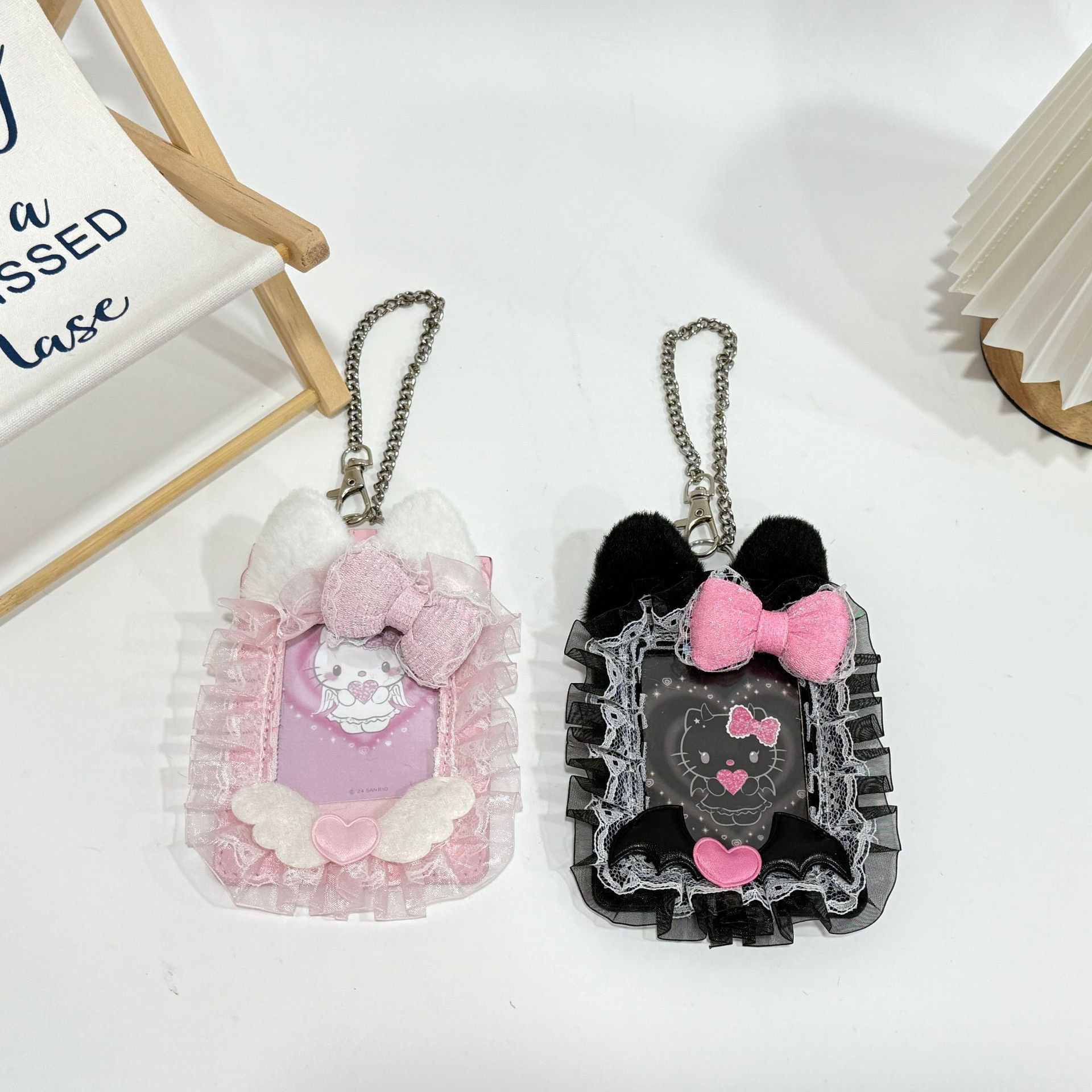 hellokitty挂件系列KT猫美乐蒂毛绒包包挂饰卡套