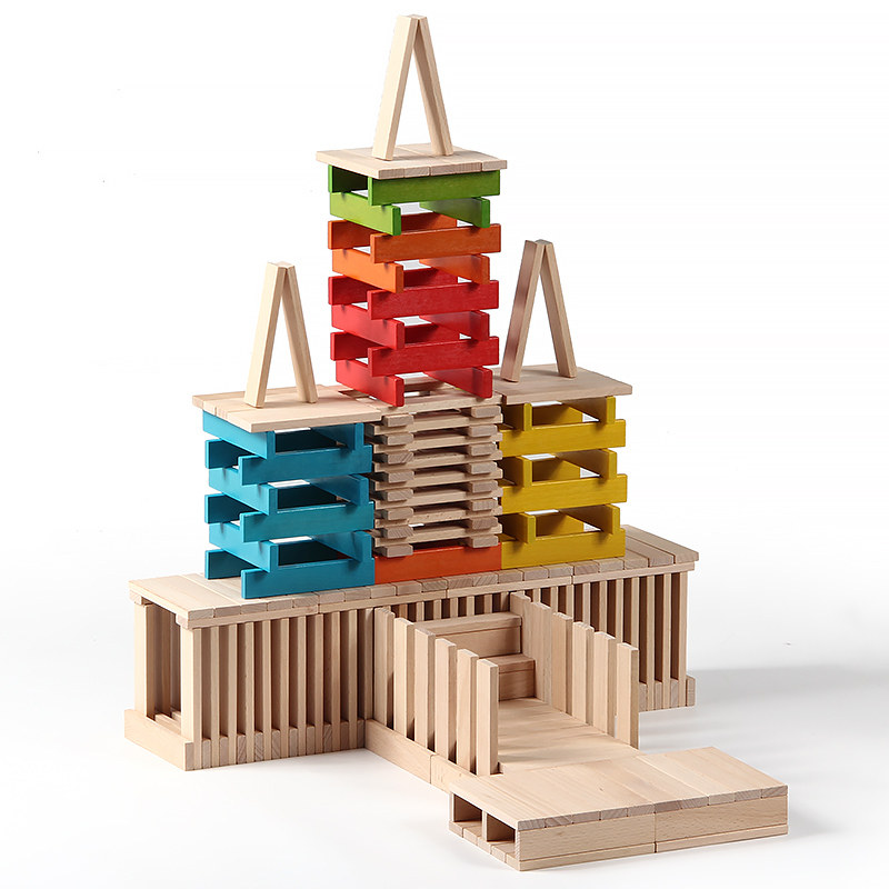 阿基米德建筑积木男女骨牌幼儿益智拼搭幼儿园玩乐区大型拼装玩具