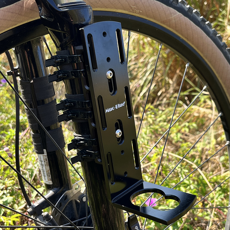 自行车前叉货架山地车睡袋帐篷音箱保温杯音响水壶行李包前置物架