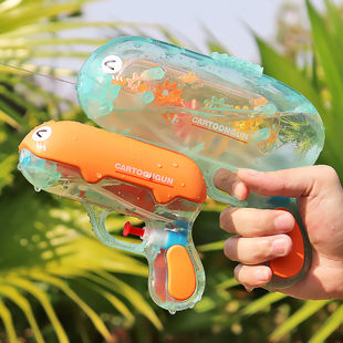 2026新款 鲸鱼齿轮子母水枪儿童玩具喷水迷你小呲滋男孩打水仗神器