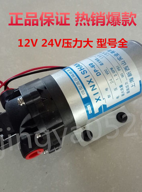 上海新西山微型高压隔膜泵DP-60水泵自吸直流扫地车喷雾12V24V伏
