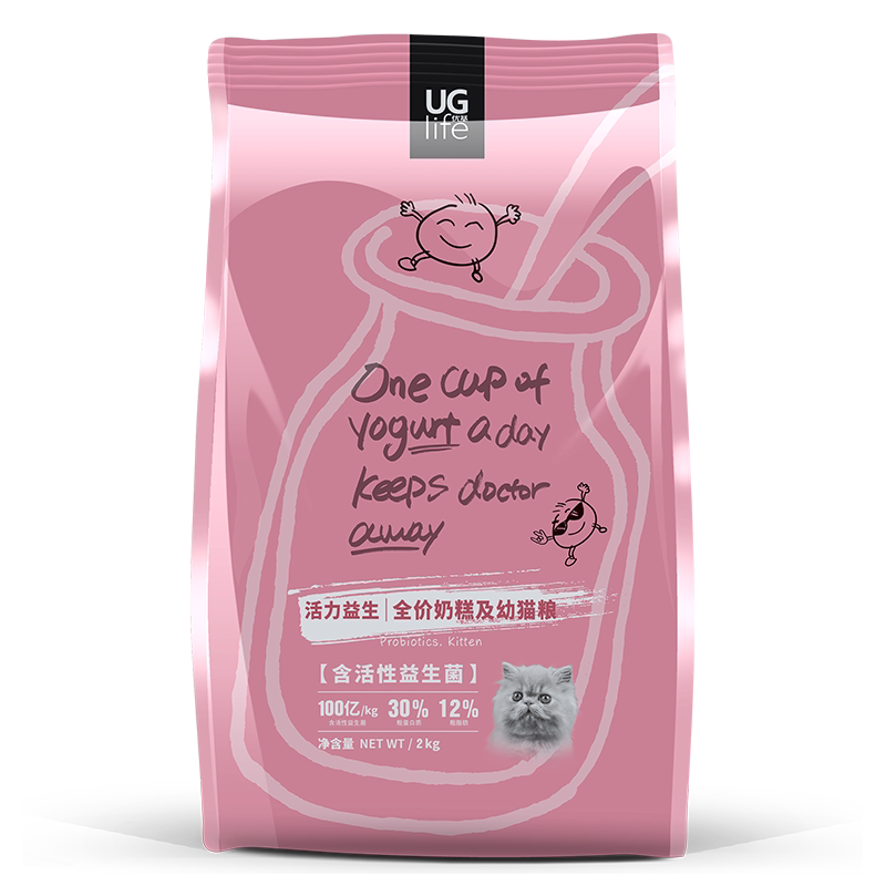 ug优基猫粮幼猫奶糕营养发腮成猫益生菌全价小猫猫粮哺乳期母猫粮