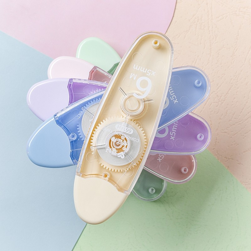 爱好6614j修正带糖果色ins风日系少女文具迷你改正带学生涂改带