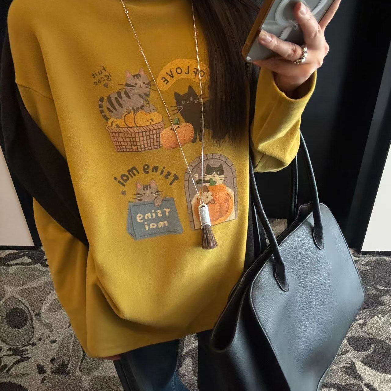 qm青迈国际黄色长袖T恤 福利款 不退换 看好再拍