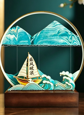 5D流沙画摆件办公室摆件送女友送闺蜜毕业礼物创意高档礼物可定制